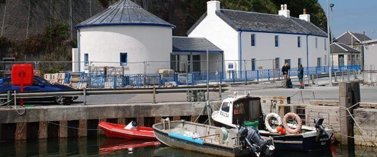 New ferry terminal buildings at Port Askaig The new ferry terminal buildings at Port Askaig are due for completion later this year.
