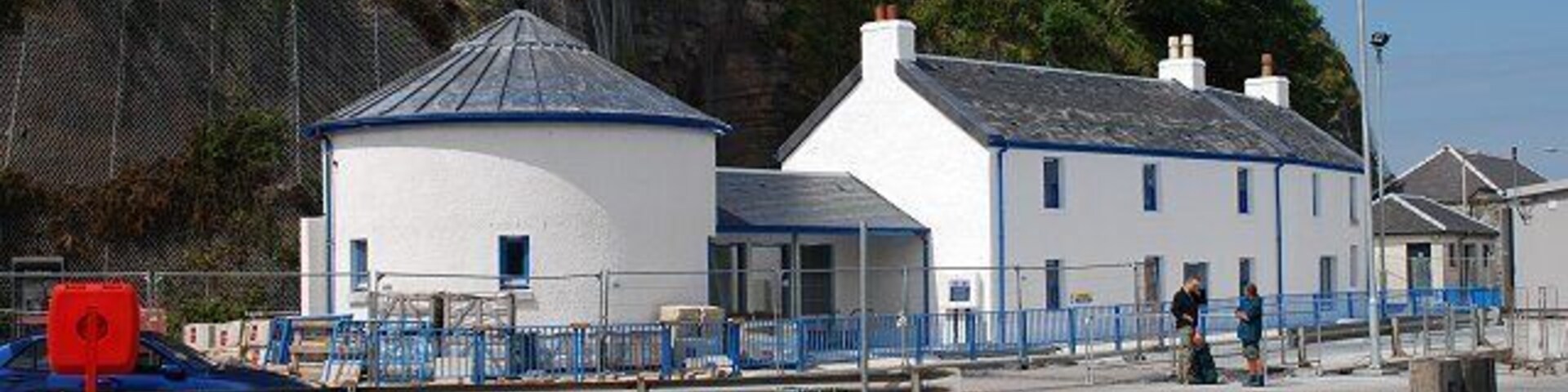 New ferry terminal buildings at Port Askaig The new ferry terminal buildings at Port Askaig are due for completion later this year.