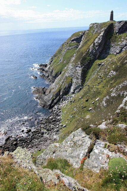 Mull of Oa The edifice is the American Monument erected in memory of lives lost in WW1 by shipwreck below this point.