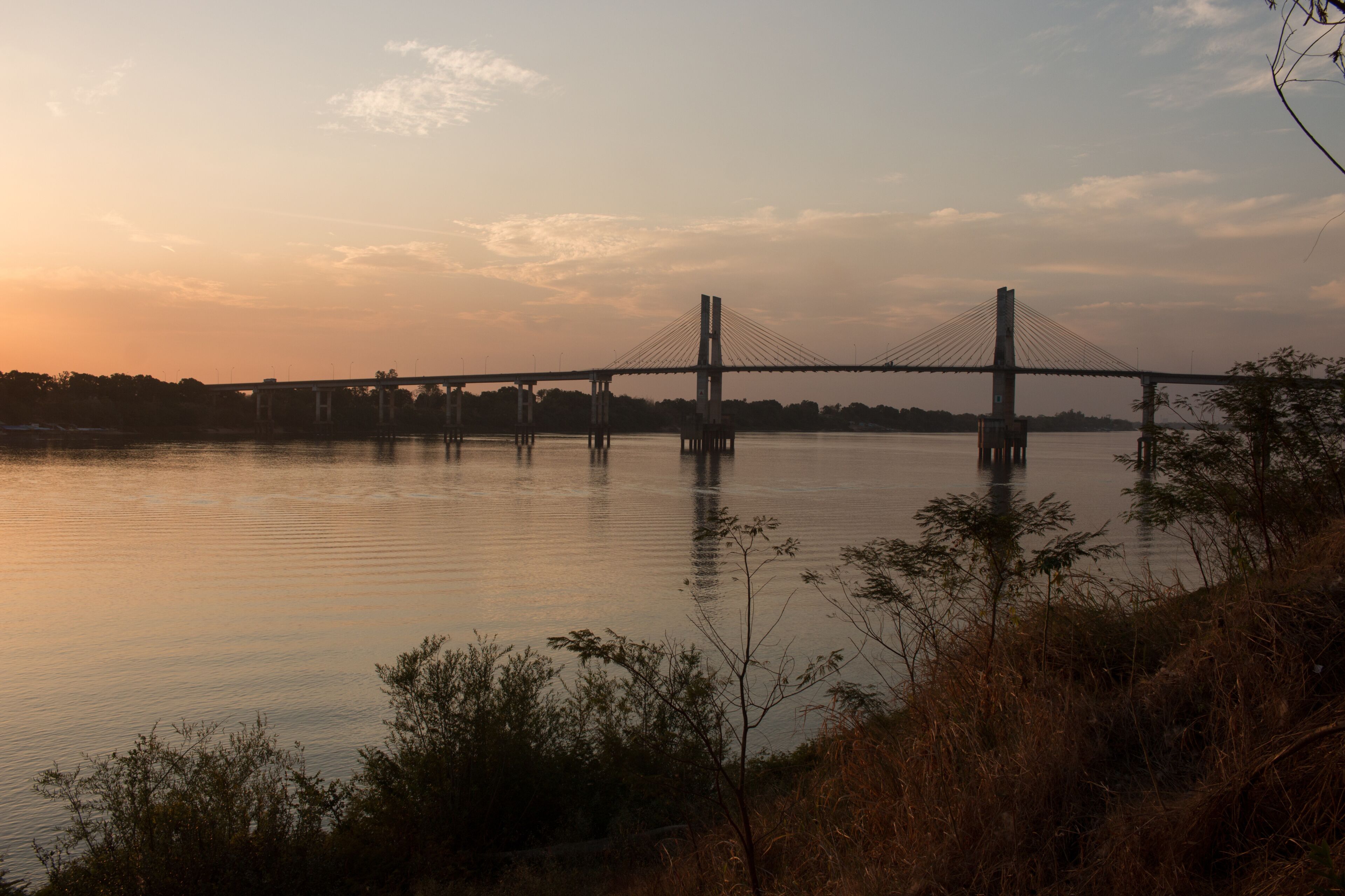 The Imperatriz Bridge over the Tocantins River in Imperatriz Brazil, connecting the State of Maranhao with the State of Tocantins