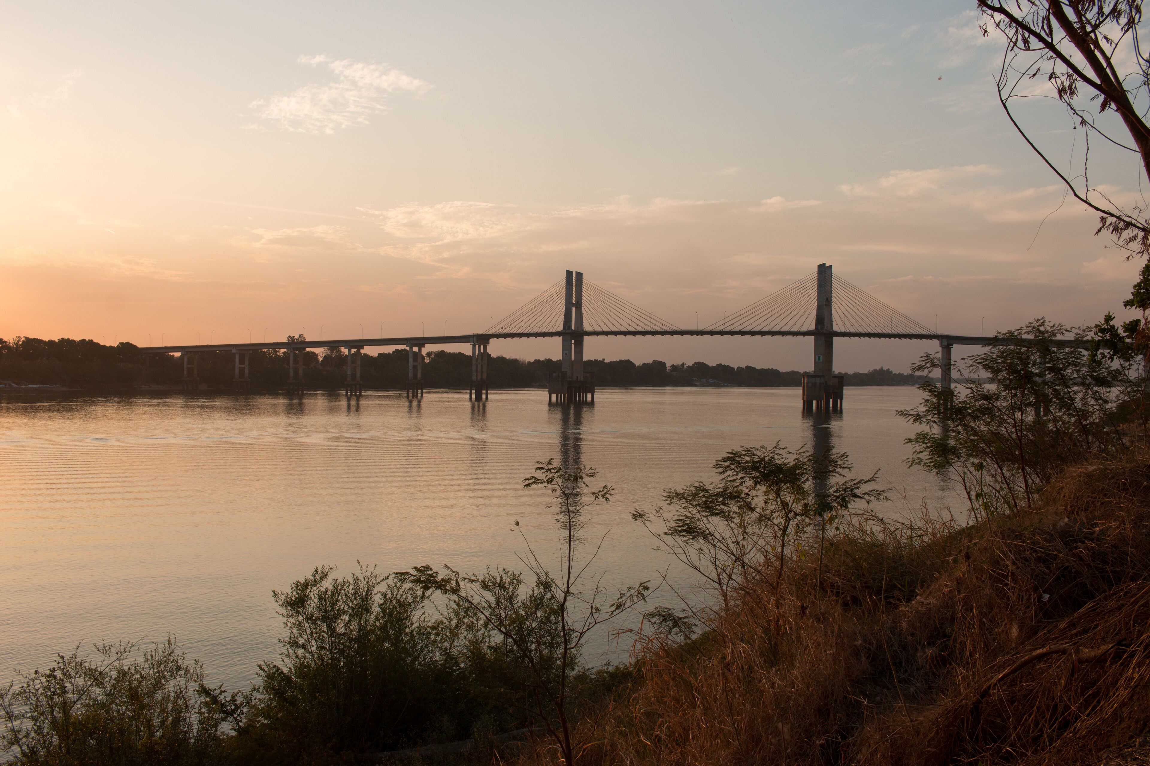The Imperatriz Bridge over the Tocantins River in Imperatriz Brazil, connecting the State of Maranhao with the State of Tocantins