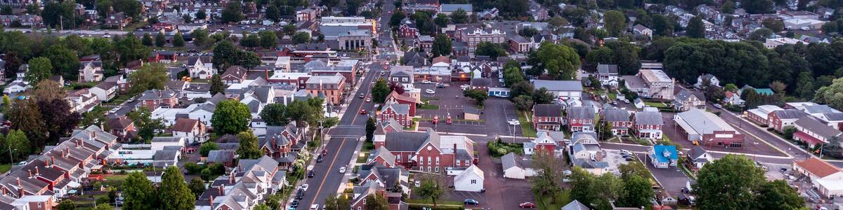 Aerial Landscape of Souderton Pennsylvania