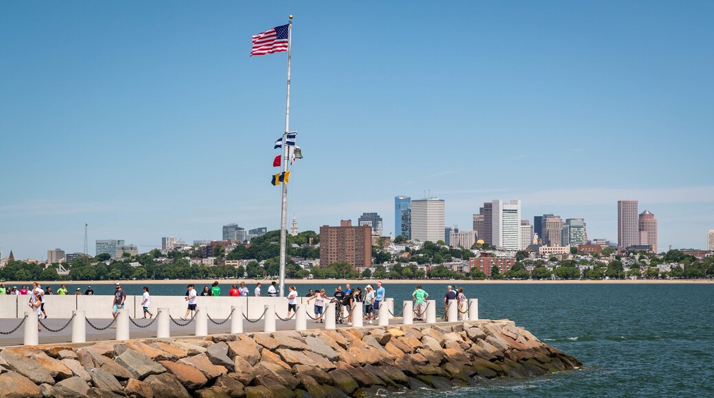 John F Kennedy Presidential Museum Library showing a bay or harbor