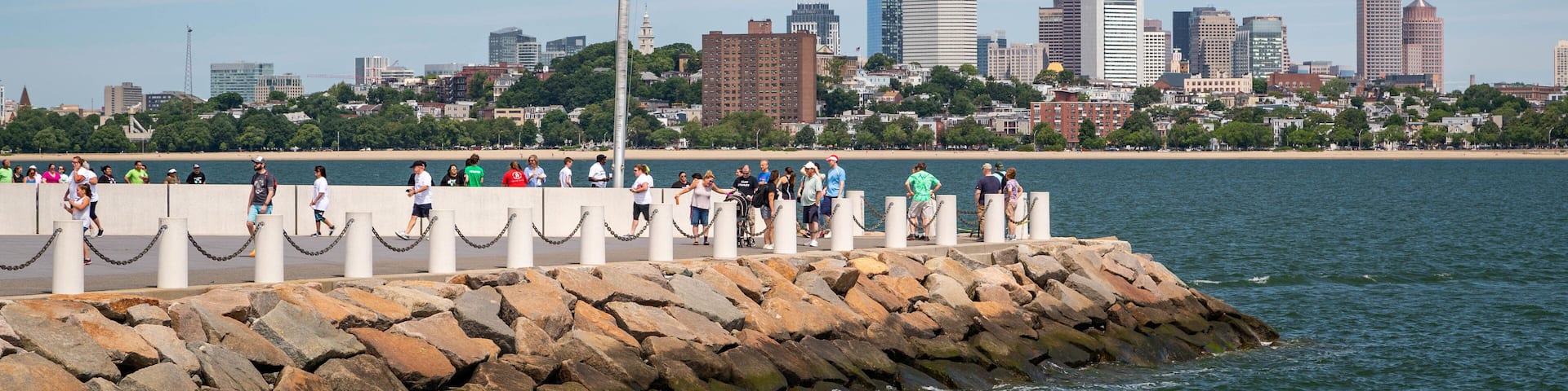 John F Kennedy Presidential Museum Library showing a bay or harbor