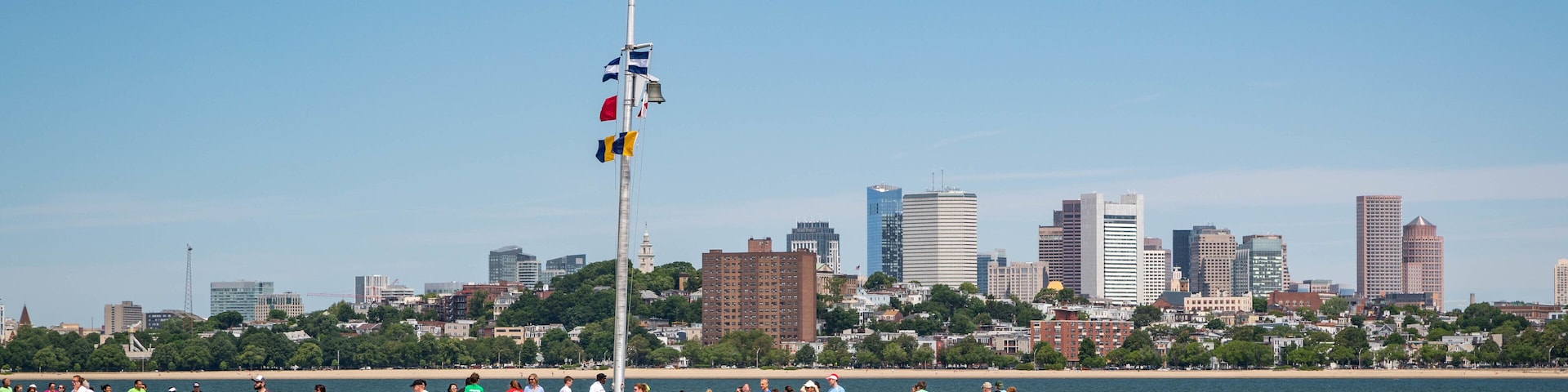 John F Kennedy Presidential Museum Library showing a bay or harbor