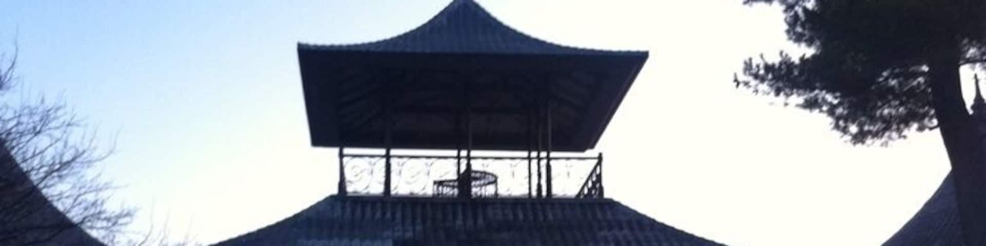 The awesome pagoda at Garfield park.