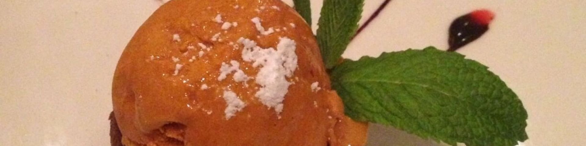 #Trovember 
Chocolate mousse and Thai tea ice cream. One of the various dessert options at Osha Thai restaurant on 2nd street in San Francisco. The restaurant menu and quality of food items are exquisite, to say the least. Great service and professional staff.