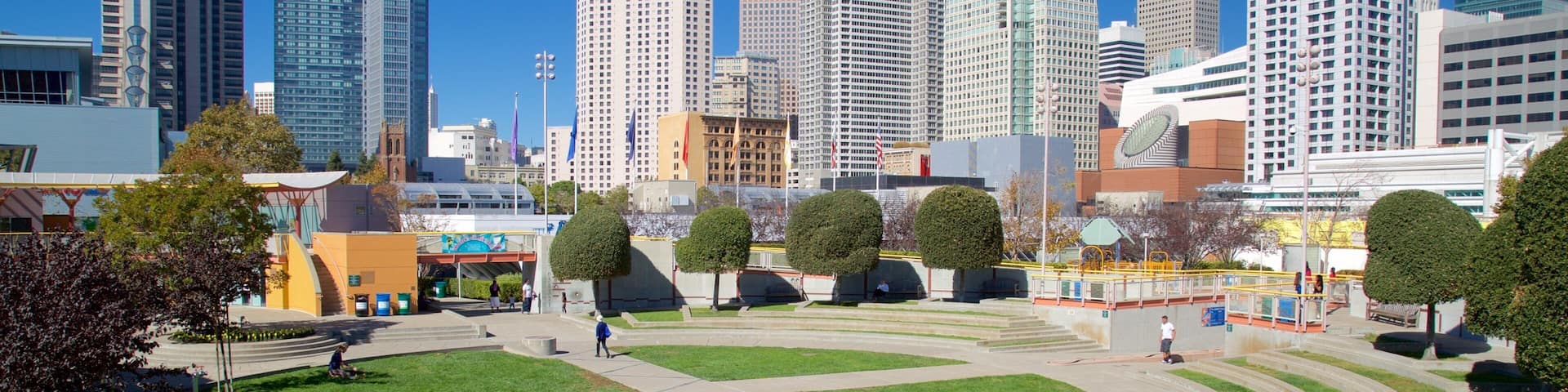 South of Market which includes skyline, a park and cbd