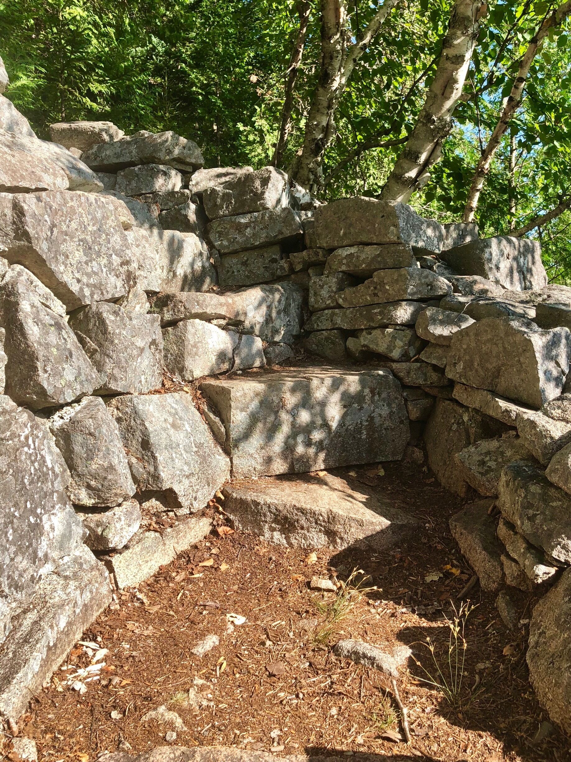 A very small glimpse of the hundreds of stone steps that were put into place to form this trail. 