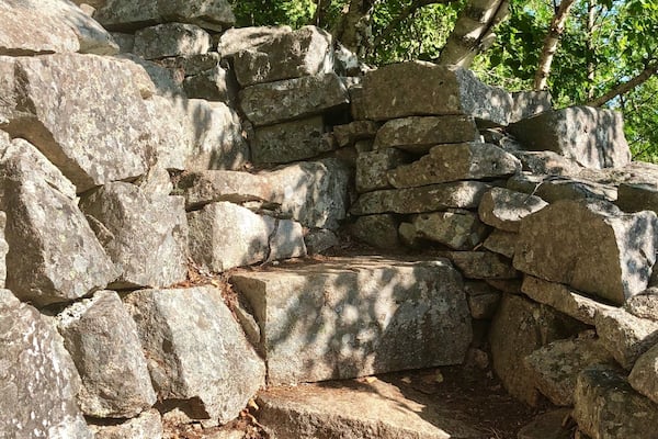 A very small glimpse of the hundreds of stone steps that were put into place to form this trail.