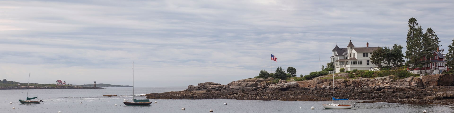Ram Island Lighthouse and sheltered cove