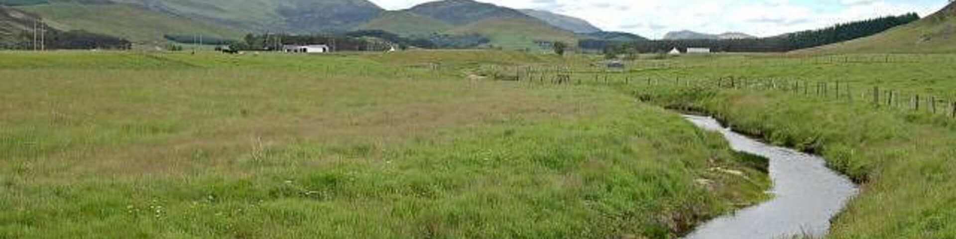 The Nairn by Croachy. The river Nairn just to the north of Croachy, looking upstream