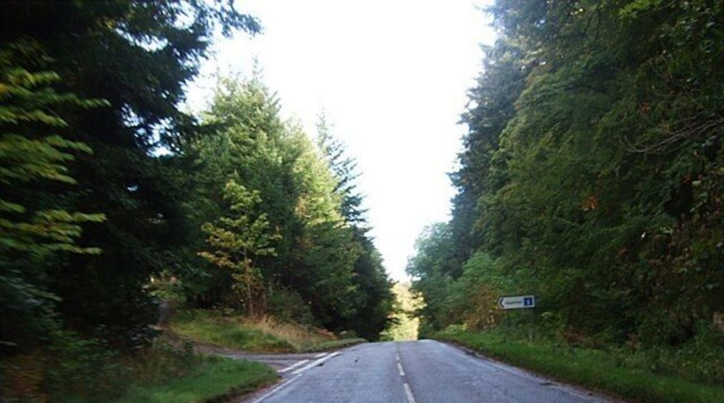 Uppertown junction From the A831 near Kilmartin Hall.