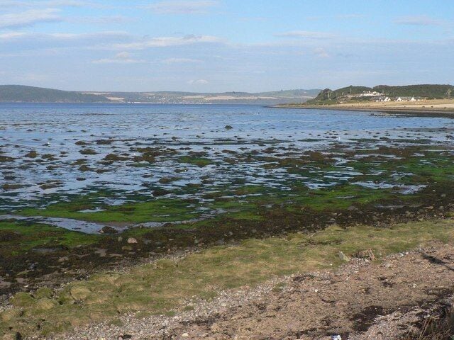 The shore of the Moray Firth Looking northeast down the Firth.