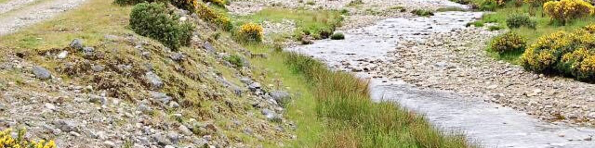 River Nairn. Looking upstream along the River Nairn by Aberarder