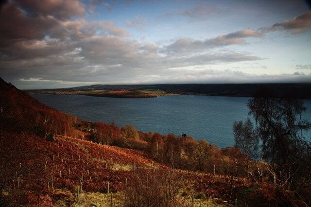Loch Ness towards Dores and Lochend. From Abriachan road.