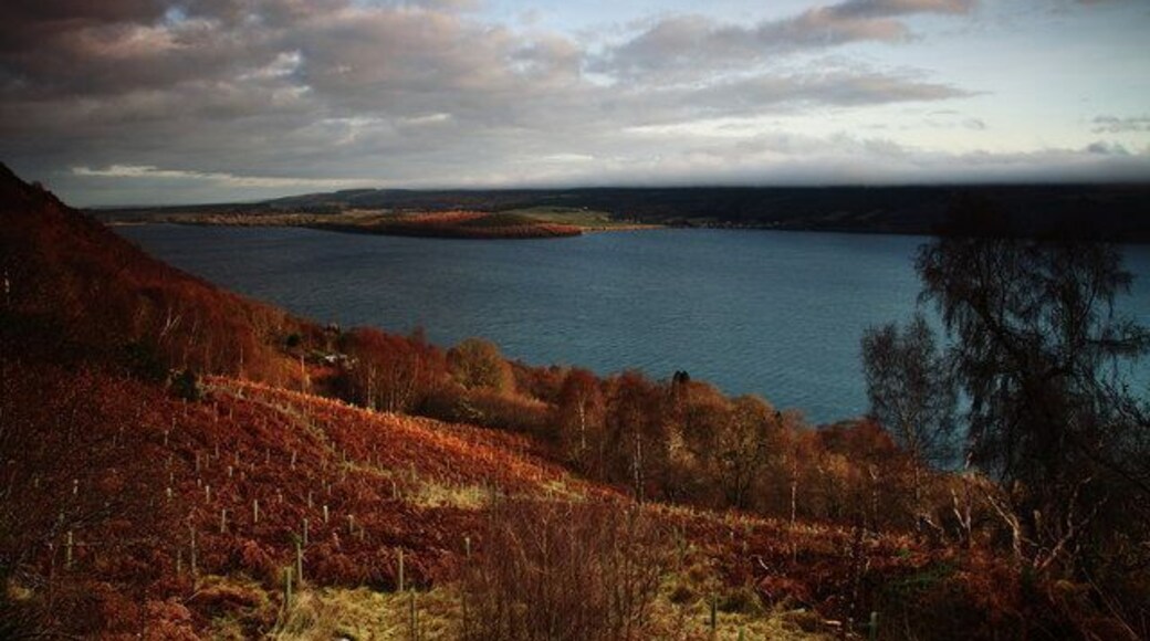 Loch Ness towards Dores and Lochend. From Abriachan road.