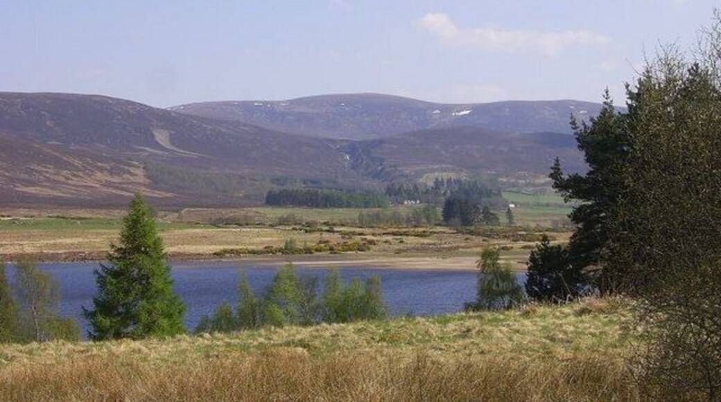 View of Easter Aberchalder from Errogie Easter Aberchalder as seen across Loch Mhor from Errogie. With Carn Liathdiore in the background.