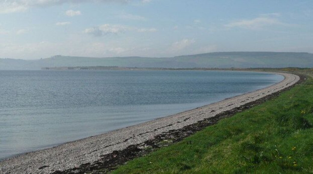 The beach from Ardersier to Fort George Fort George is at the far end of this beach opposite Chanonry Point on the Black Isle.