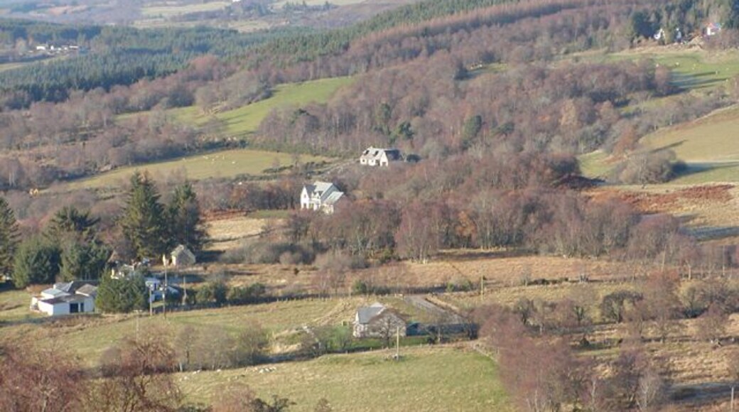 Balnalick Balnalick Farm with Carn Eige in the distance.