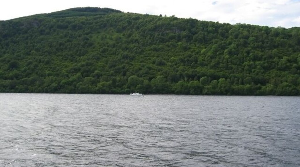 Loch Ness One of the few 'all water' inland squares in Great Britain, this is a view across the west side of it towards the northern shoreline of the loch beyond.