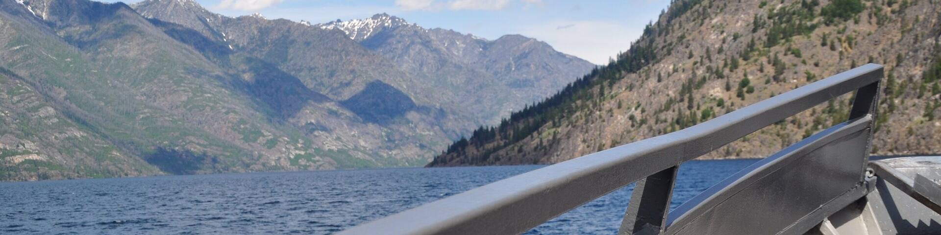 OUR || boat adventure to Stehekin and the North Cascades. The most remote place in the U.S. only accessible by boat and/or seaplane . There is no road access to Stehekin, though roughly 22 miles of road exist there (it's Lake Chelan 😉 ) It is reachable by passenger ferry -the Lady of the Lake, by foot (hiking) over the Cascade Pass, by private boat from Chelan, or by floatplane. The vehicles in Stehekin have been barged there on Lake Chelan. Best places are untouched by civilization if you ask me #travel #outdoor #adventure