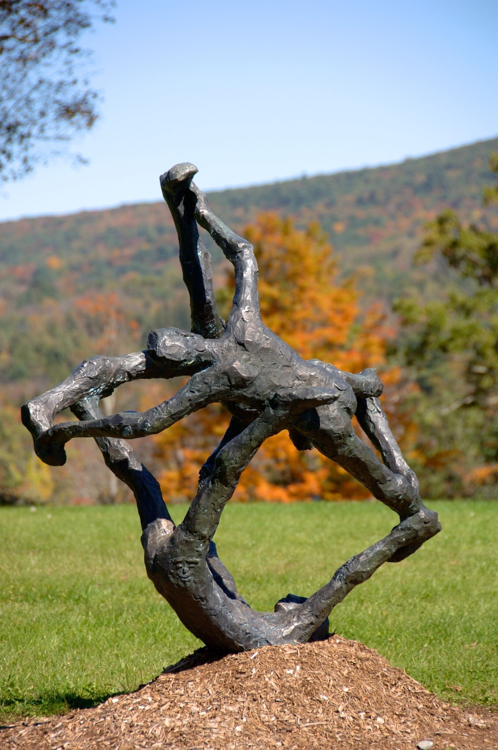 Norman Rockwell Museum’s bucolic, 36-acre campus features several other whimsical sculptures created by Peter Rockwell, the youngest son of Norman Rockwell. The Museum and artist invite visitors to touch, climb, and interact with all of these fantastical faces.