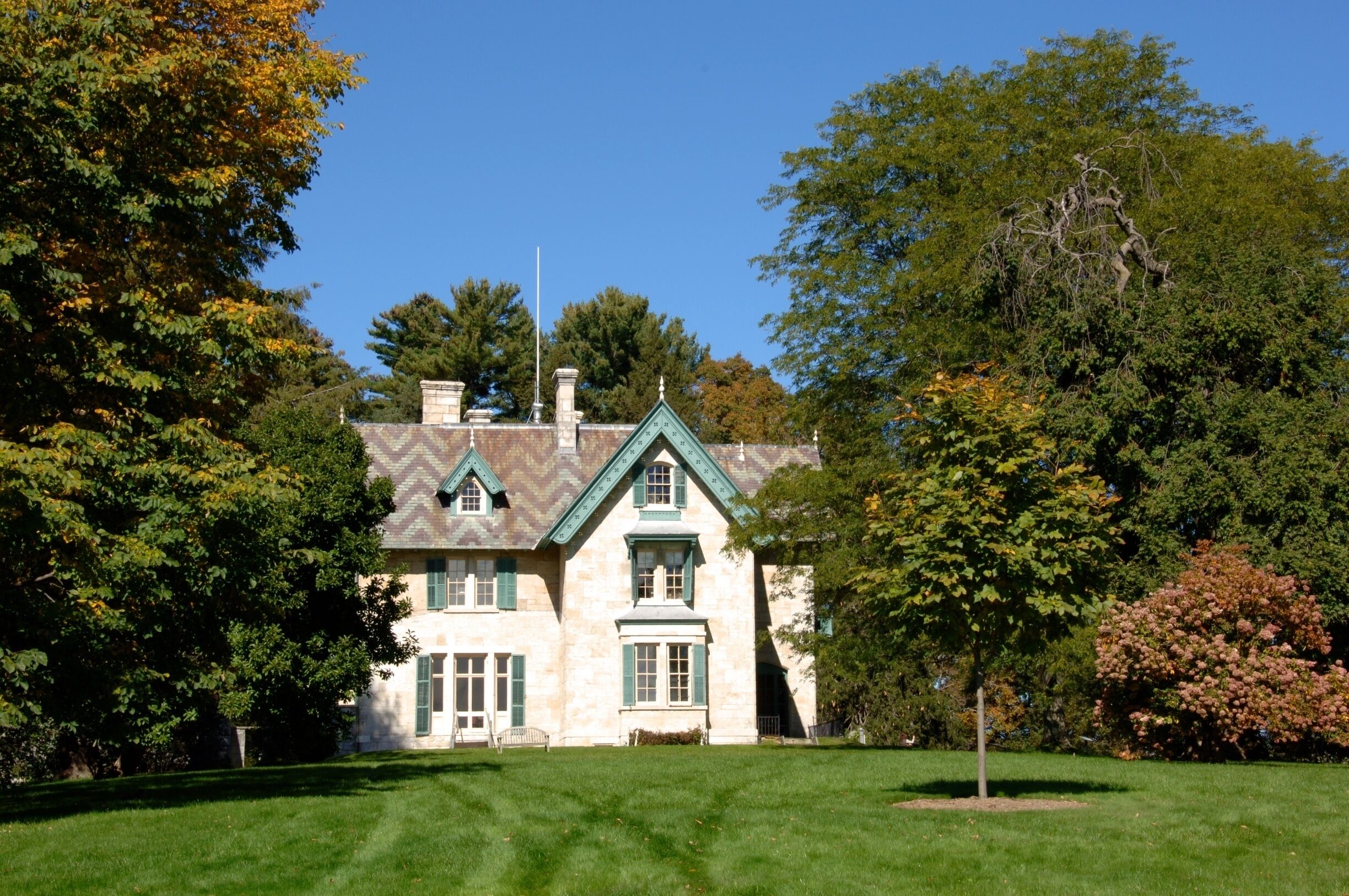 Linwood House at the Norman Rockwell Museum Stockbridge Massachusetts USA.

Significant collection of the artist's original work & memorabilia on display in his hometown.