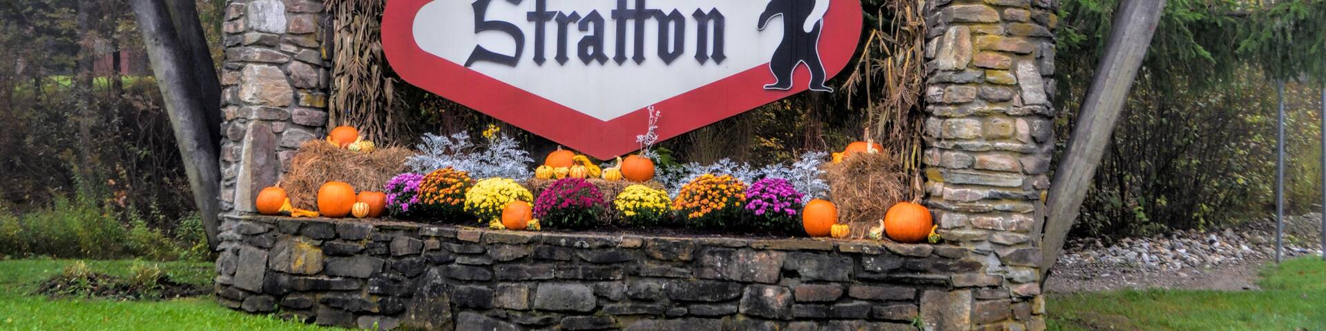 Stratton Mountain welcome sign, Jamaica, Vermont