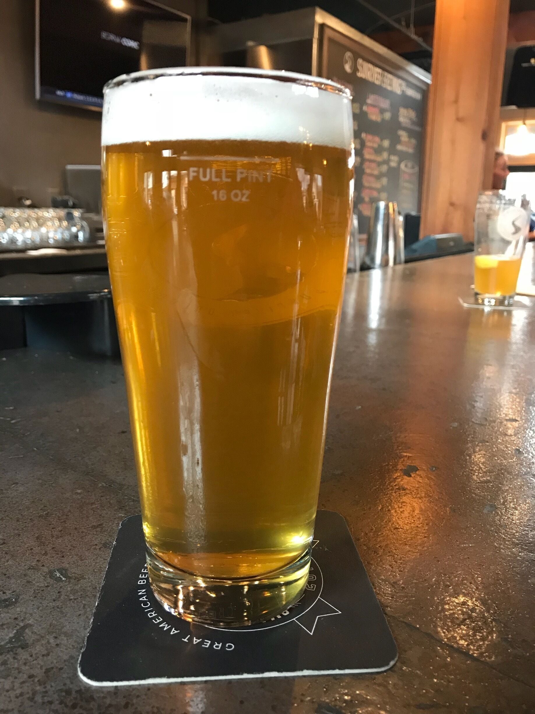 Nice brewpub with lots of indoor and outside seating. I got a delish dank ipa and a super tasty peanut and veggie rice bowl 