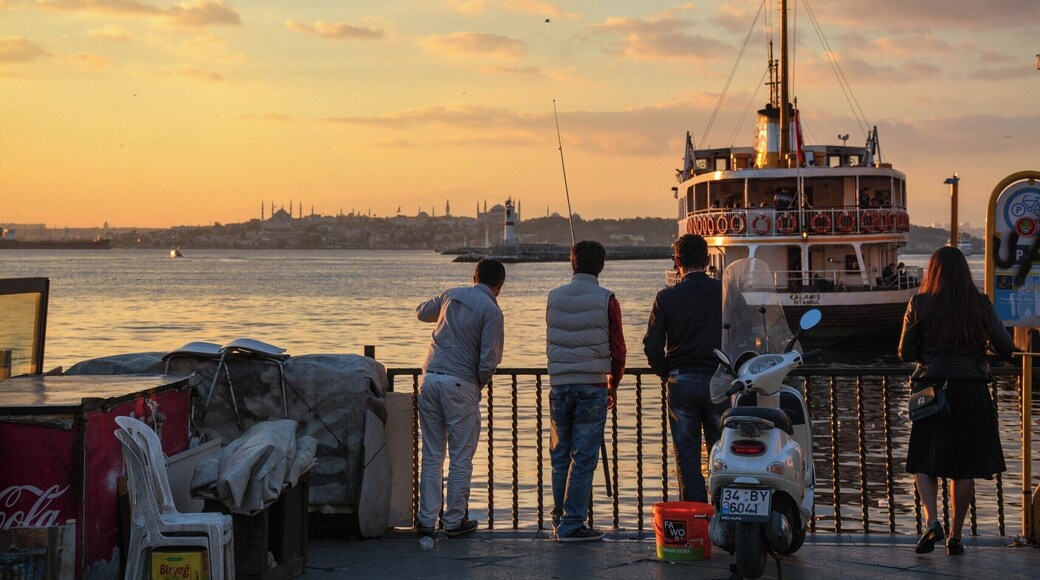 The Bosporus and European Istanbul seen from the Asian side.