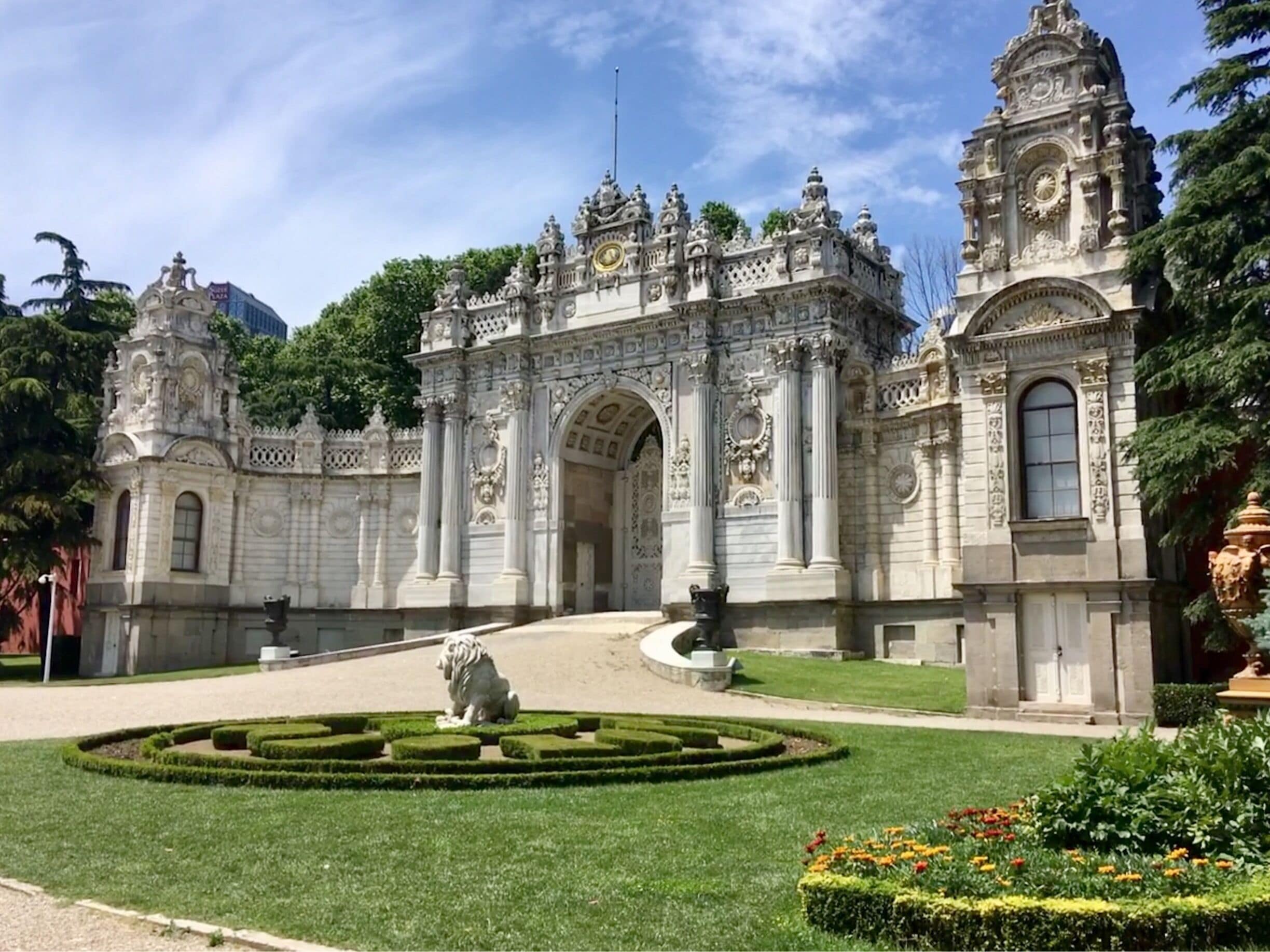 In the gardens of the Dolmabahçe Palace in Istanbul, Turkey 