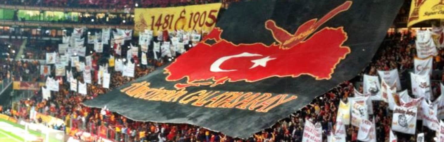 Galatasaray funs demostration before derby match in TurkTelecom ARENA stadium in İstanbul February 22 / 2014