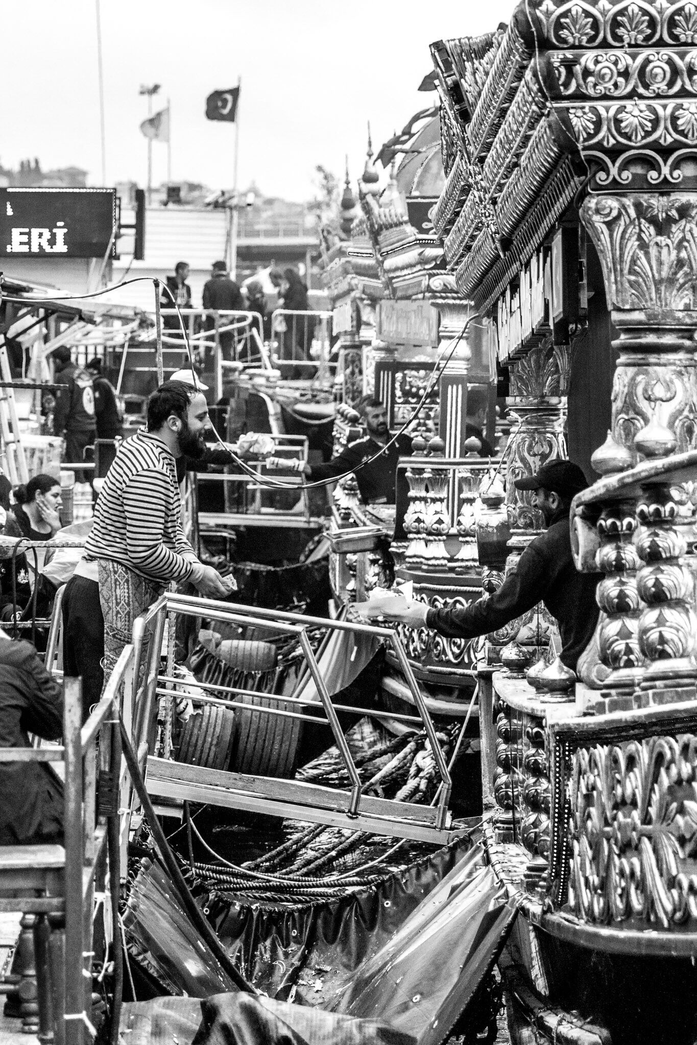 Relax, enjoy the peace and view of the golden horn, the seagulls and why not, a fish sandwich right next to the Galata Bridge.