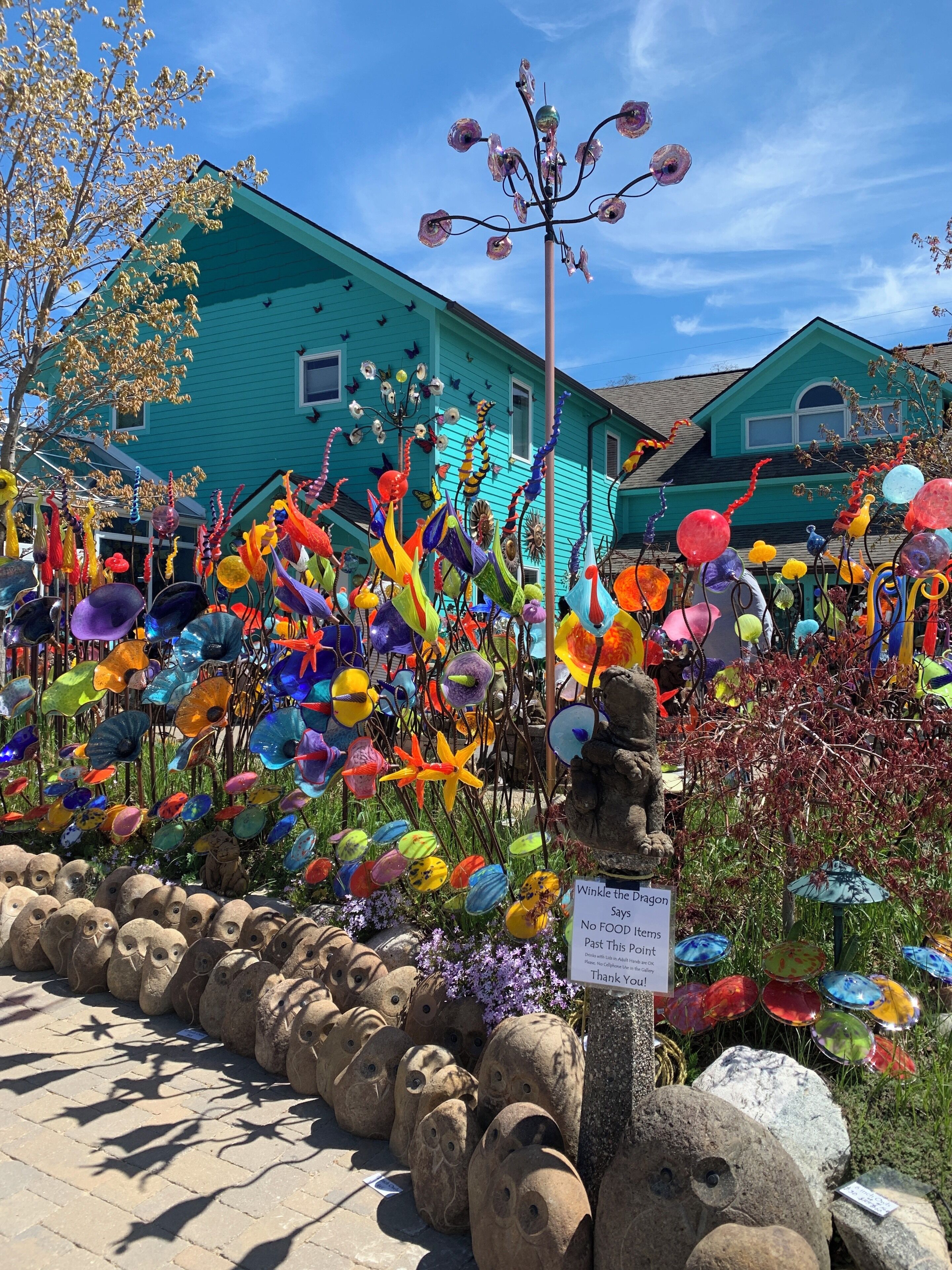 Sutton's Bay is a charming little beach side city on the Leelanau Peninsula near Traverse City. This shop is the most colorful fun corner store.
