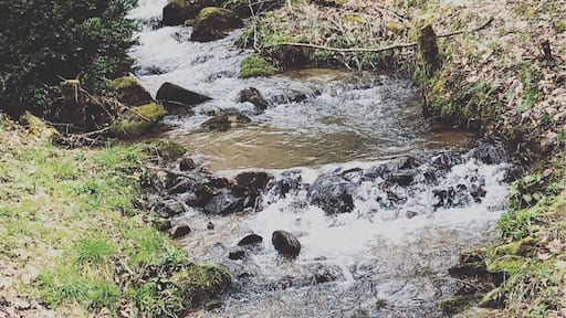 The river that runs through the mountains in North Carolina