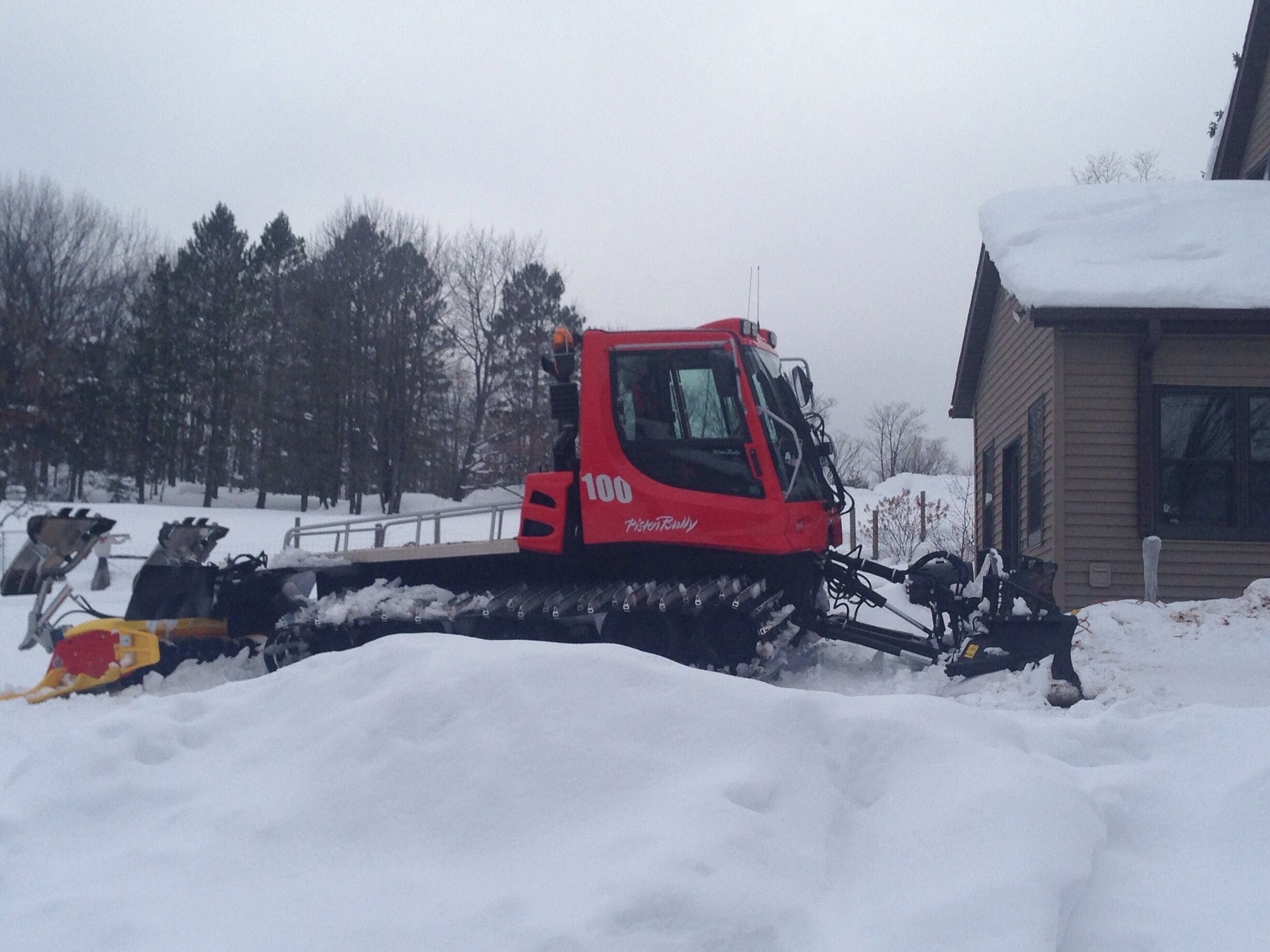 ABR Trails is a great place to cross country ski in Ironwood, MI. Usually have plenty of snow from Thanksgiving through March due to the lake effect from Lake Superior. This pic is one of their trail groomers. #snow