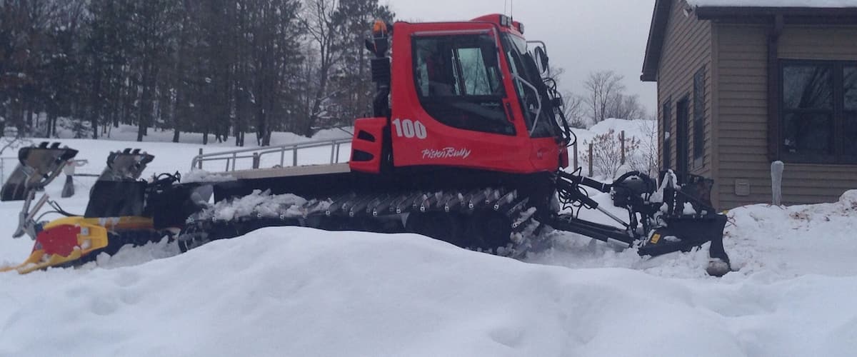 ABR Trails is a great place to cross country ski in Ironwood, MI. Usually have plenty of snow from Thanksgiving through March due to the lake effect from Lake Superior. This pic is one of their trail groomers. #snow