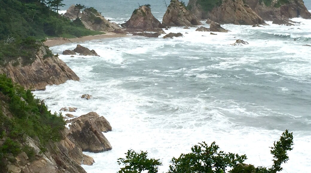 Another scenic part of the coast which is a about 20-30 mins away from the Tottori station. I toured around this area and went for a v short hike before proceeding to the Tottori Sand Dunes. It was a little cloudy that day so the photos didn't turn out as well as I had hoped!