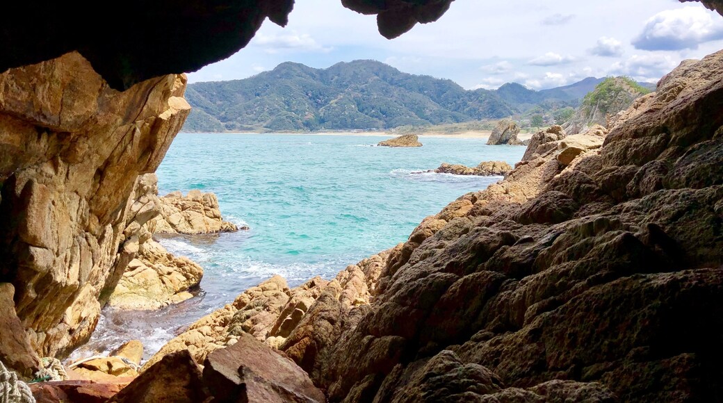 Taken from a sea cave