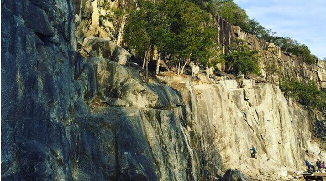 Rocky Face Mountain Recreational Area marks an intersection of several histories an narratives of Appalachia. Located in one of the "border" counties of the region, it is technically in the Piedmont, east of the Blue Ridge escarpment in North Carolina. Originally a quarry site, established in the early part of the 1900s, it has also functioned as agricultural land and a labor site for a (now defunct) prison work camp. In 2012, the site opened to the public as a recreational park with hiking trails and a bolted rock face. The scars of this labor history are still visible, even as its current-day uses celebrate Appalachia as a locus of wild beauty and outdoor adventure. #appalachianechoes