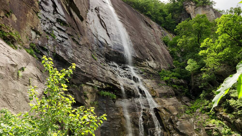 Hickory Nut Falls in Chimney Rock State Park, North Carolina, United States