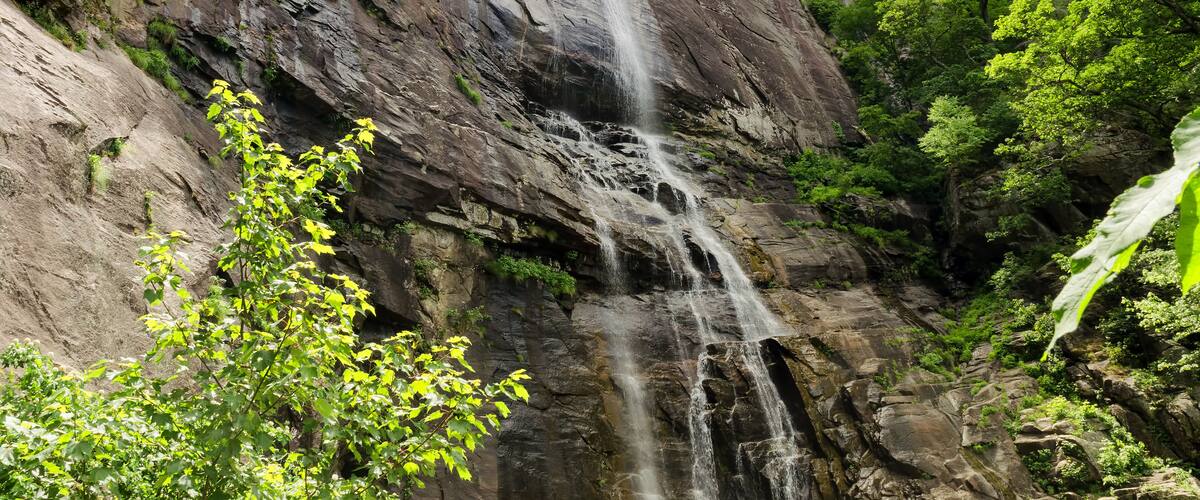 Hickory Nut Falls in Chimney Rock State Park, North Carolina, United States