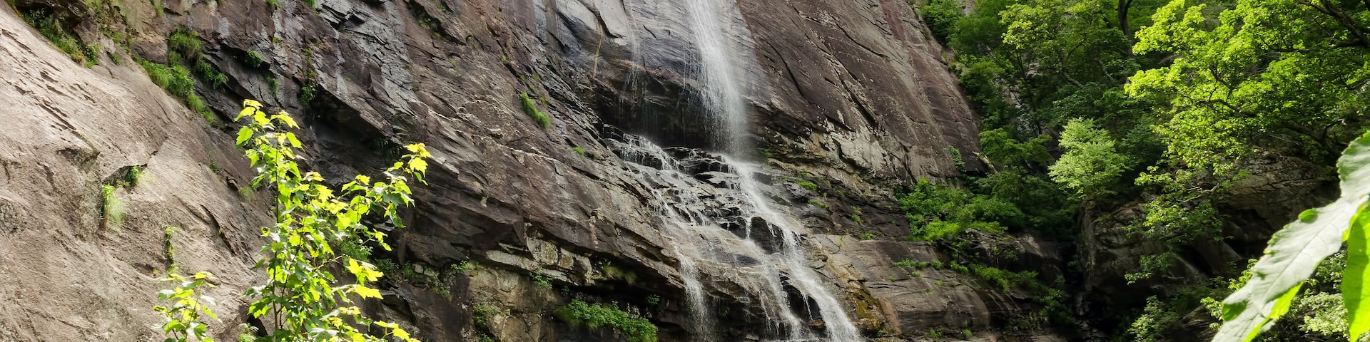 Hickory Nut Falls in Chimney Rock State Park, North Carolina, United States