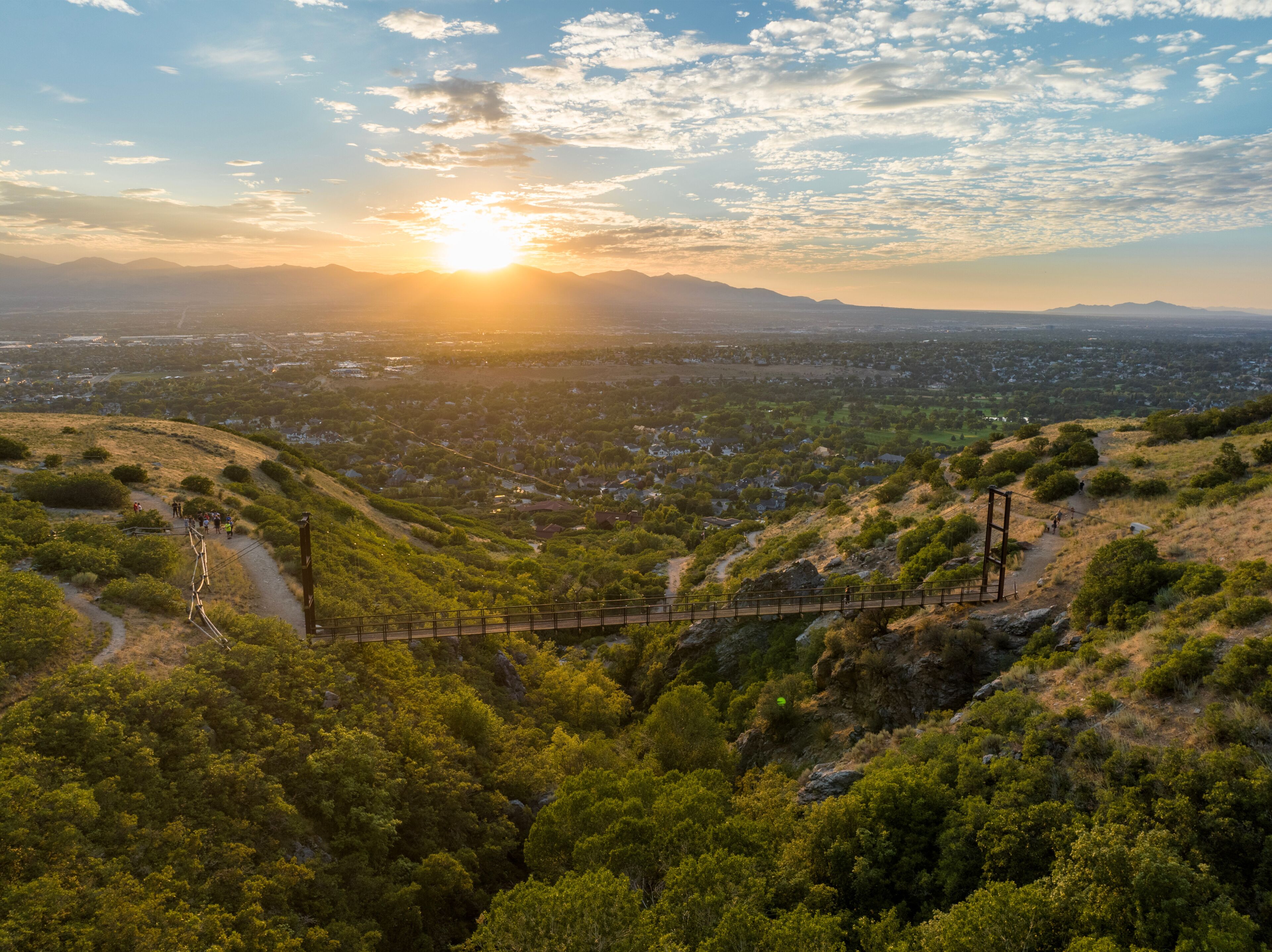 Draper Utah Suspension Hiking Bridge