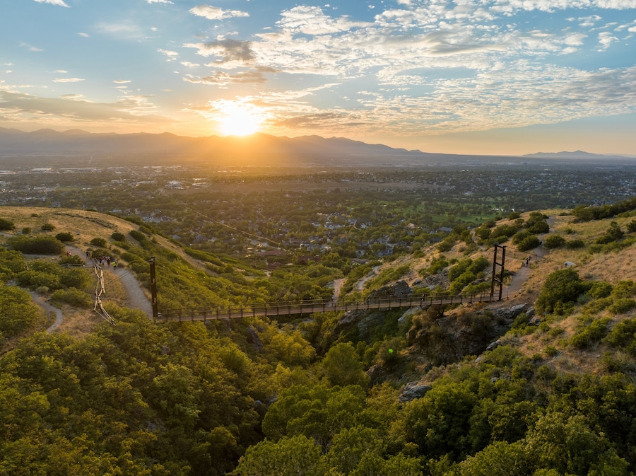 Draper Utah Suspension Hiking Bridge