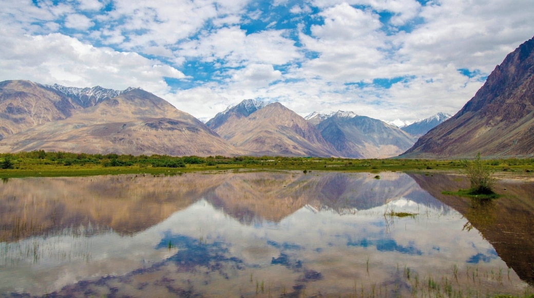 Peaks of Himalayas in Nubra Valley.
#LifeAtExpedia #reflections#Mountains