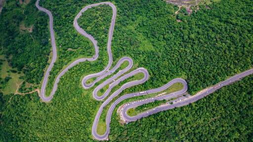 Patratu valley with lush greenery and scenic views of hills, located in Patratu, Ranchi, Jharkhand Tourism