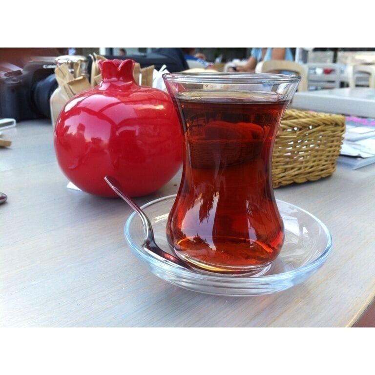 Turkish tea delicious in breakfast