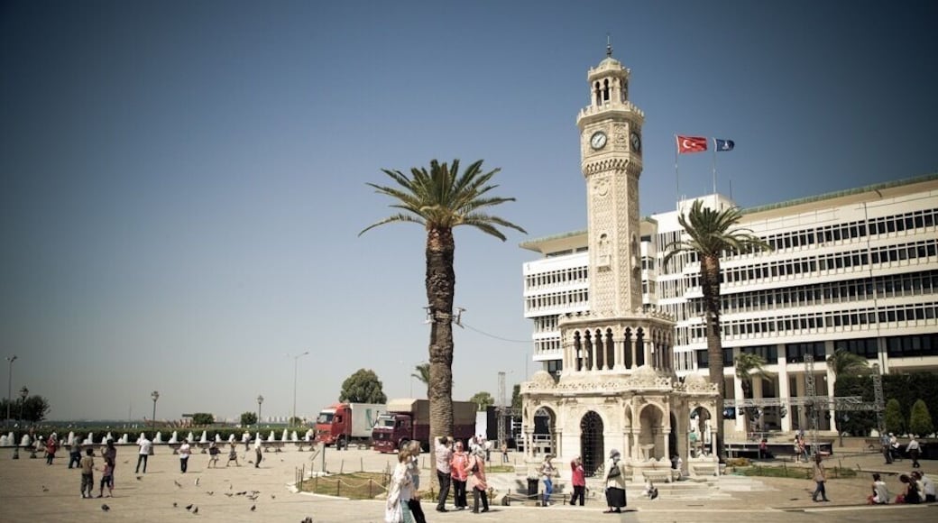 Old clock tower in Izmir.
